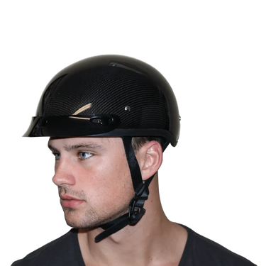 D.O.T. Daytona Skull Cap- Grey Carbon Fiber