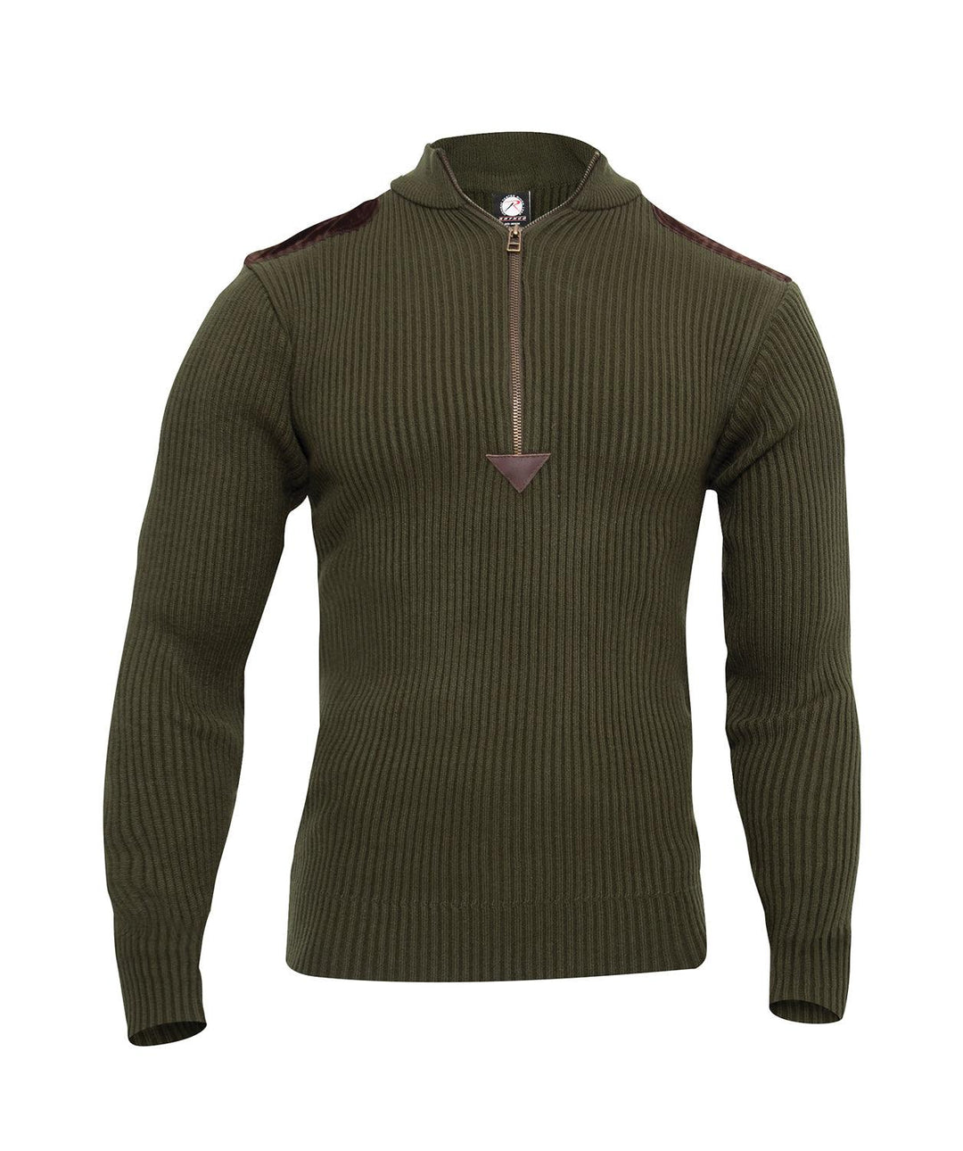 Quarter Zip Acrylic Commando Sweater by Rothco - Legendary USA