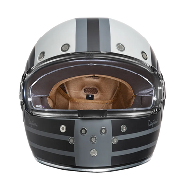 Daytona Retro Full Face Motorcycle Helmet: Vintage Style - Racer | DOT Approved