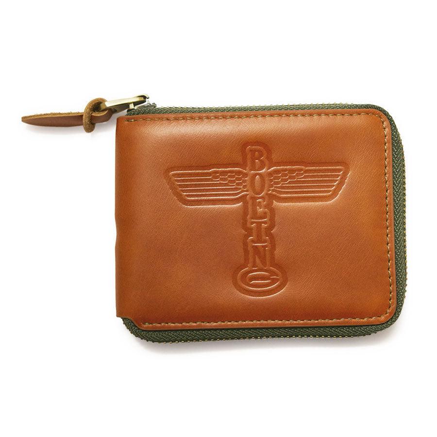 Red Canoe Boeing Leather Zip Wallet - Legendary USA