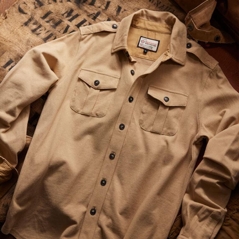 Red Canoe Men's Cotton Safari Shirt - Legendary USA