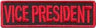 Red Motorcycle Club Vice President Patch - Legendary USA