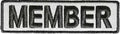 REFLECTIVE Motorcycle Club Member Patch