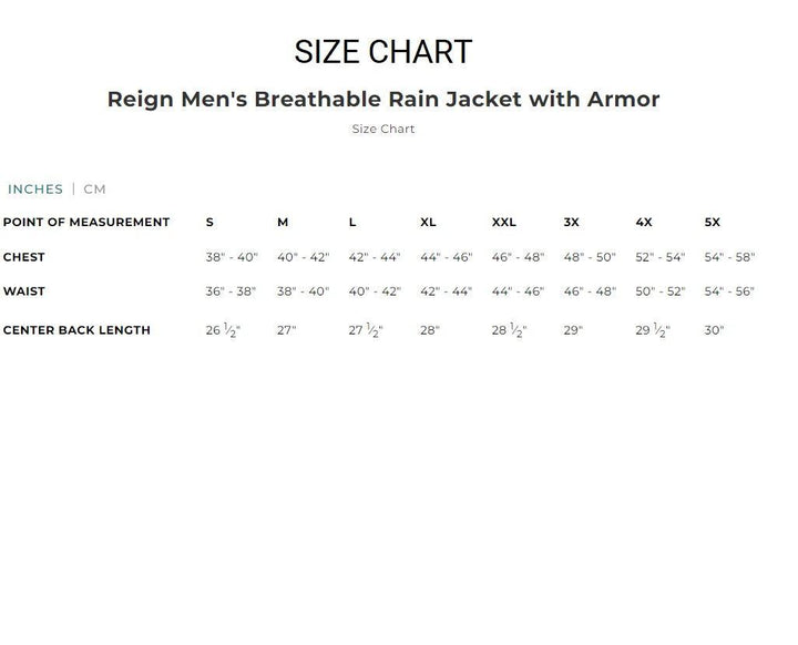 Reign Men's Breathable Rain Jacket with Armor by First MFG. - Legendary USA