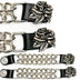 Rose Medallion Nickel Vest Extenders (pr) - Legendary USA
