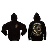 Rothco Black Ink U.S.M.C. Bulldog Hooded Pullover Sweatshirt - Legendary USA