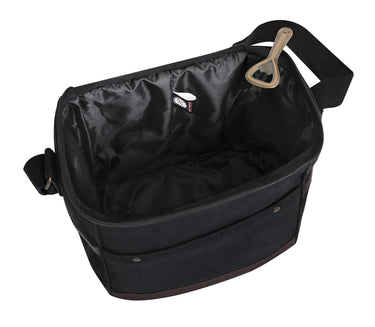 Additional product view of Rothco insulated canvas cooler bag, highlighting stitching and material grain