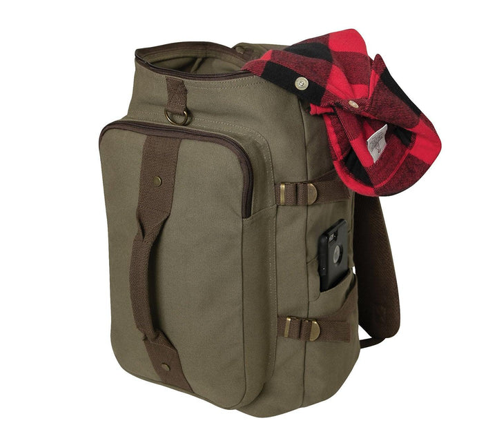 Rothco Convertible Canvas Duffle / Backpack - 19 Inches - Legendary USA