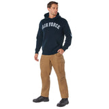 Rear view of Rothco Embroidered Pullover Hoodies - Air Force, showing rear panel detail