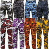 Additional view of Men's Rothco camo camouflage tactical pants, with hardware and stitching visible