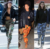 Alternate angle of Men's Rothco camo camouflage tactical pants, showing detailed construction features