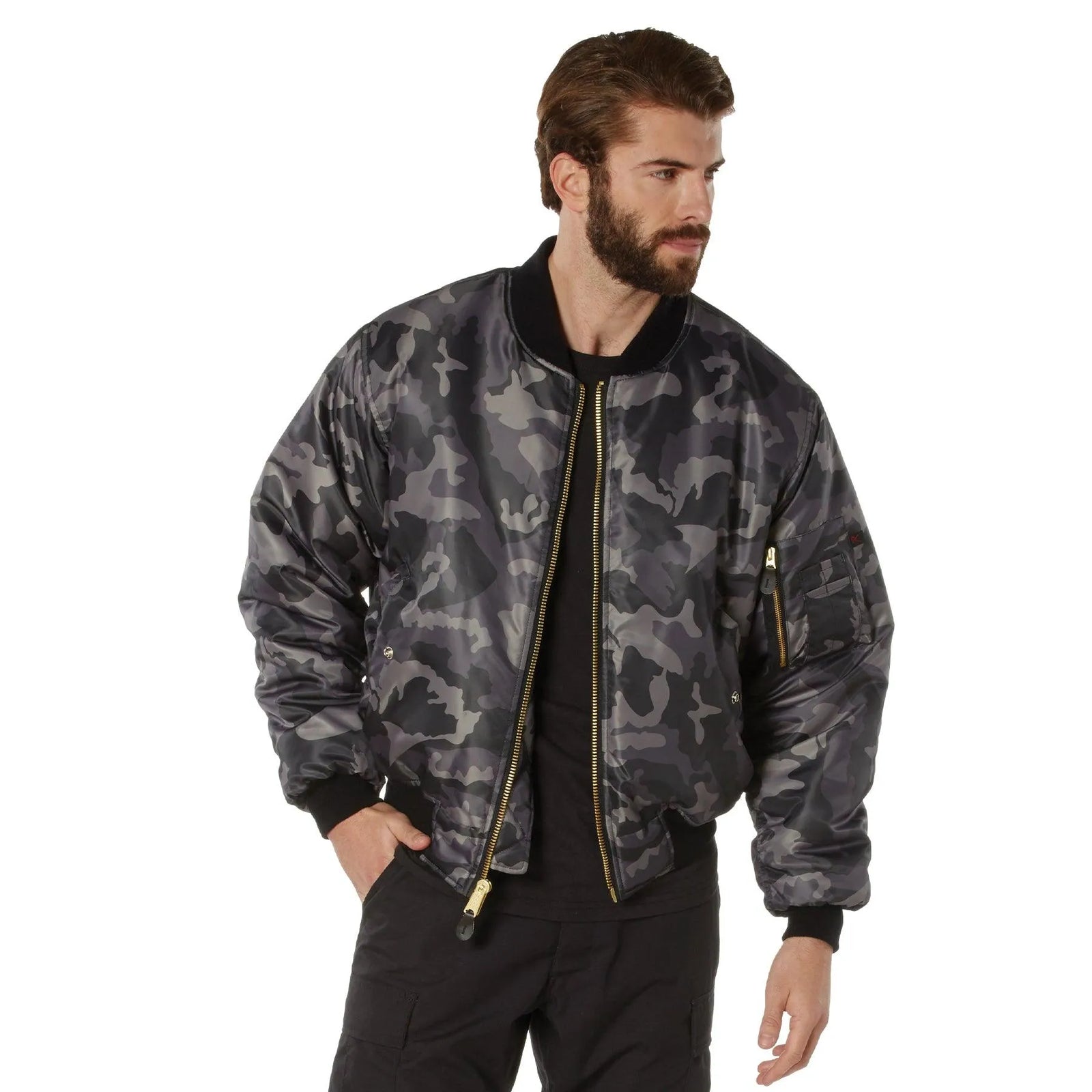 Rothco MA-1 Flight Jacket | Nylon Bomber Jacket Men's – Legendary USA Rothco MA-1 Flight Jacket | Nylon Bomber Jacket Men's – Legendary USA