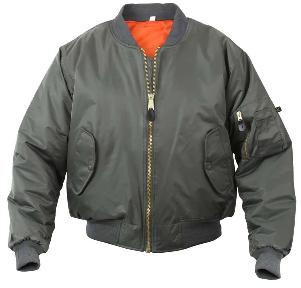 Rothco MA-1 Flight Jacket | Nylon Bomber Jacket Men's – Legendary USA