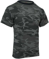 Back view of Rothco Mens Color Camouflage T-Shirt, highlighting back construction