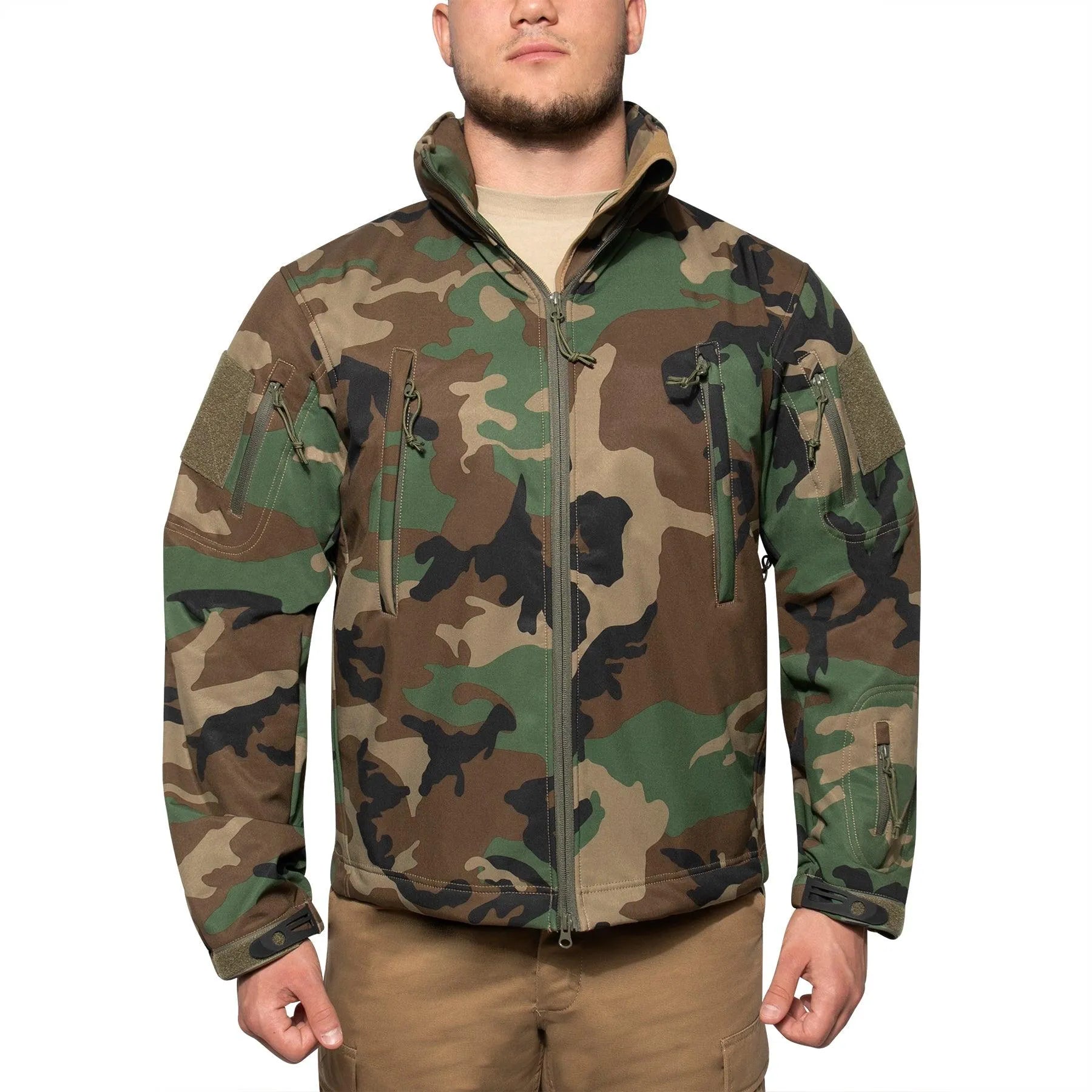 Camouflage Tactical Hard Shell Jacket Rothco Concealed Carry