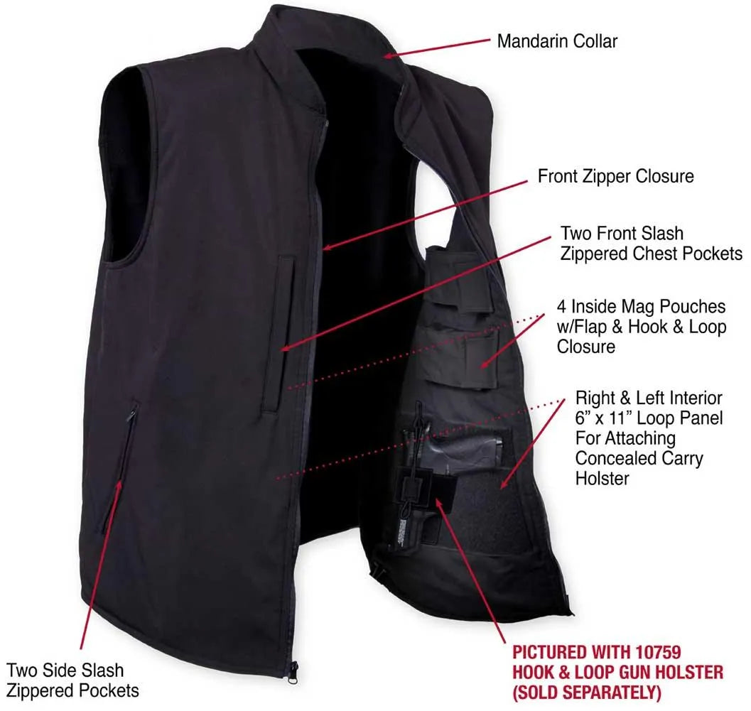Rothco Concealed Carry Vest Mens Soft Shell Vest Legendary USA
