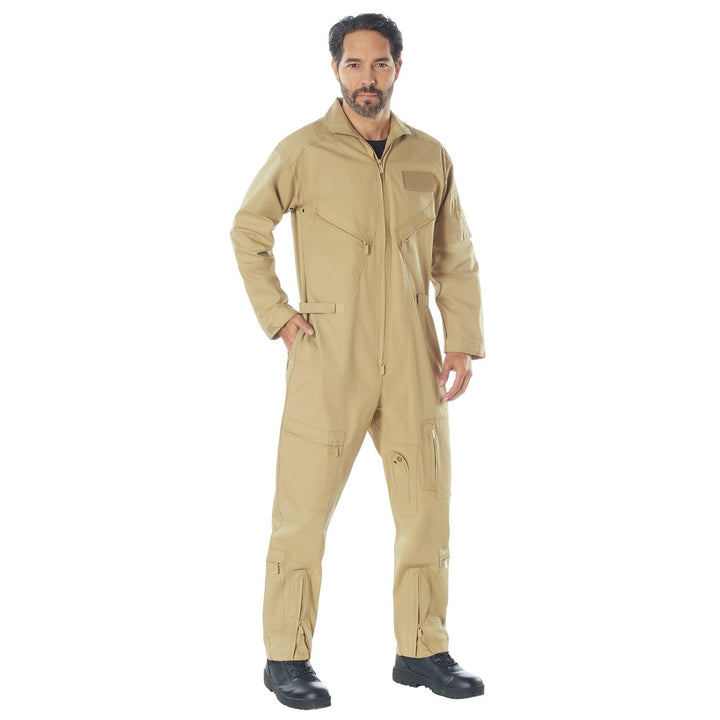 Rothco Mens CWU-27/P Military Flight Suit (Khaki) - Legendary USA