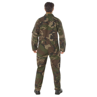 Rothco Mens CWU-27/P Military Flight Suit (Woodland Camo) - Legendary USA