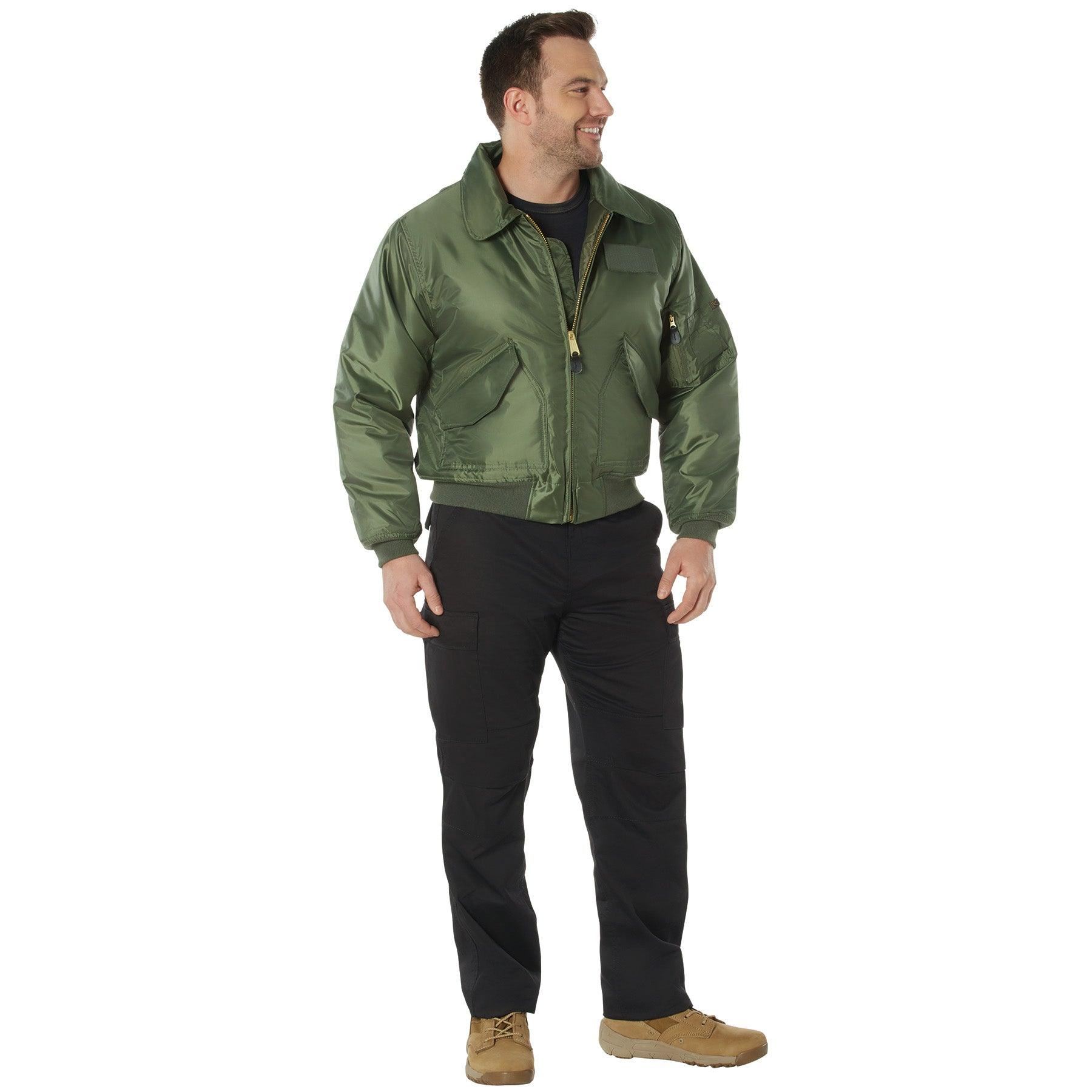 Rothco Mens CWU-45P Nylon Flight Jacket