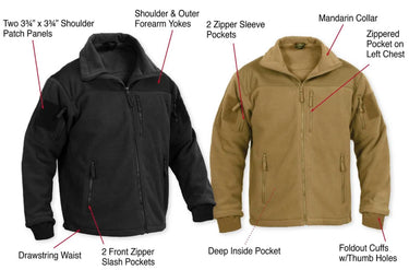 Rothco Mens Special Ops Tactical Fleece Jacket - Legendary USA
