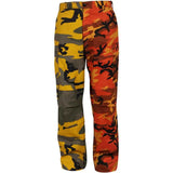 Front view showing Rothco men's camo camouflage tactical pants, with brand detailing visible