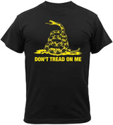 Open view of Rothco Mens Vintage Don't Tread On Me T-Shirt, highlighting construction detail
