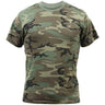 Front view featuring Rothco men's camo camouflage t-shirt, shown on plain studio background