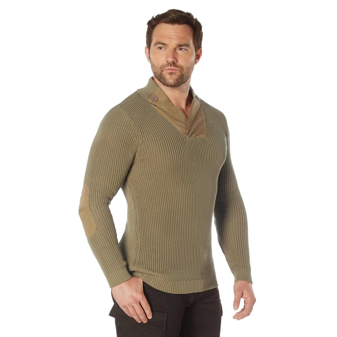 Rothco Mens WWII Vintage Mechanics Sweater - Khaki - Legendary USA