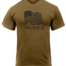 Front-facing view of Rothco 'Murica US Flag T-Shirt, shown on plain studio background