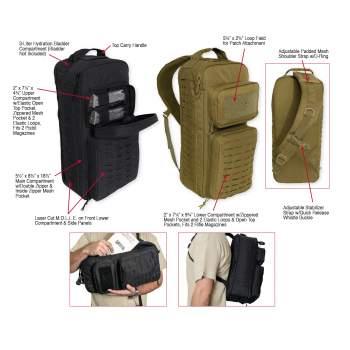 Rothco Tactical Single Sling Pack With Laser Cut MOLLE - Legendary USA