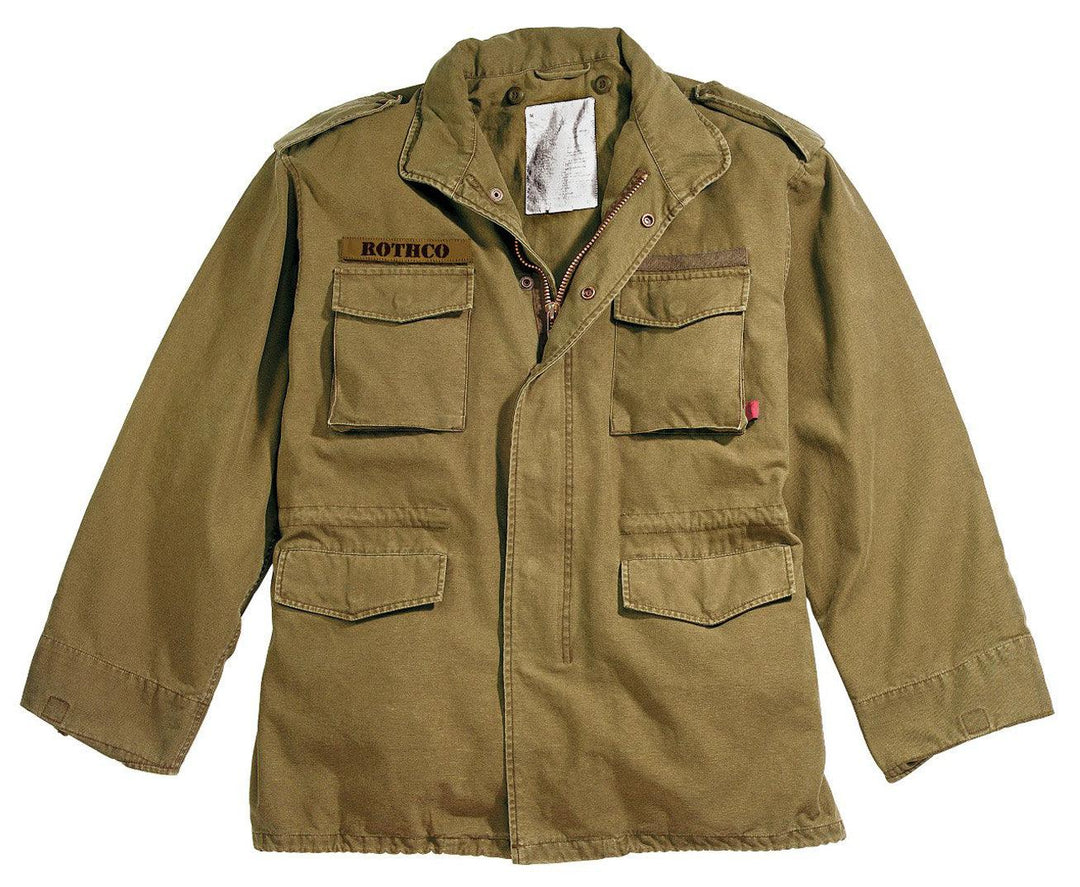Rothco Vintage Mens Military Olive M65 Field Jacket - Legendary USA