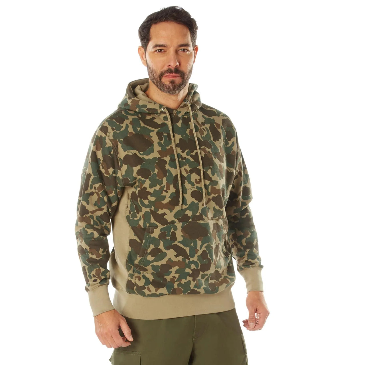 Primary view of Rothco X Bear Archery Fred Bear Camo Every Day Hoodie, shown on plain studio background