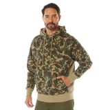 Back view of Rothco X Bear Archery Fred Bear Camo Every Day Hoodie, showing rear panel detail