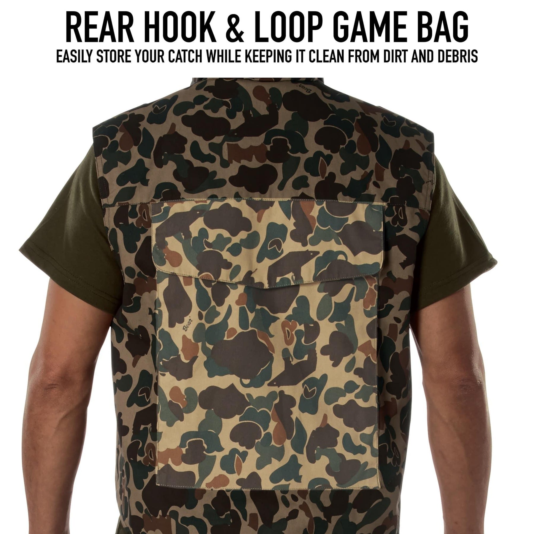 Rothco X Bear Archery Fred Bear Camo Ranger Vest – Legendary USA