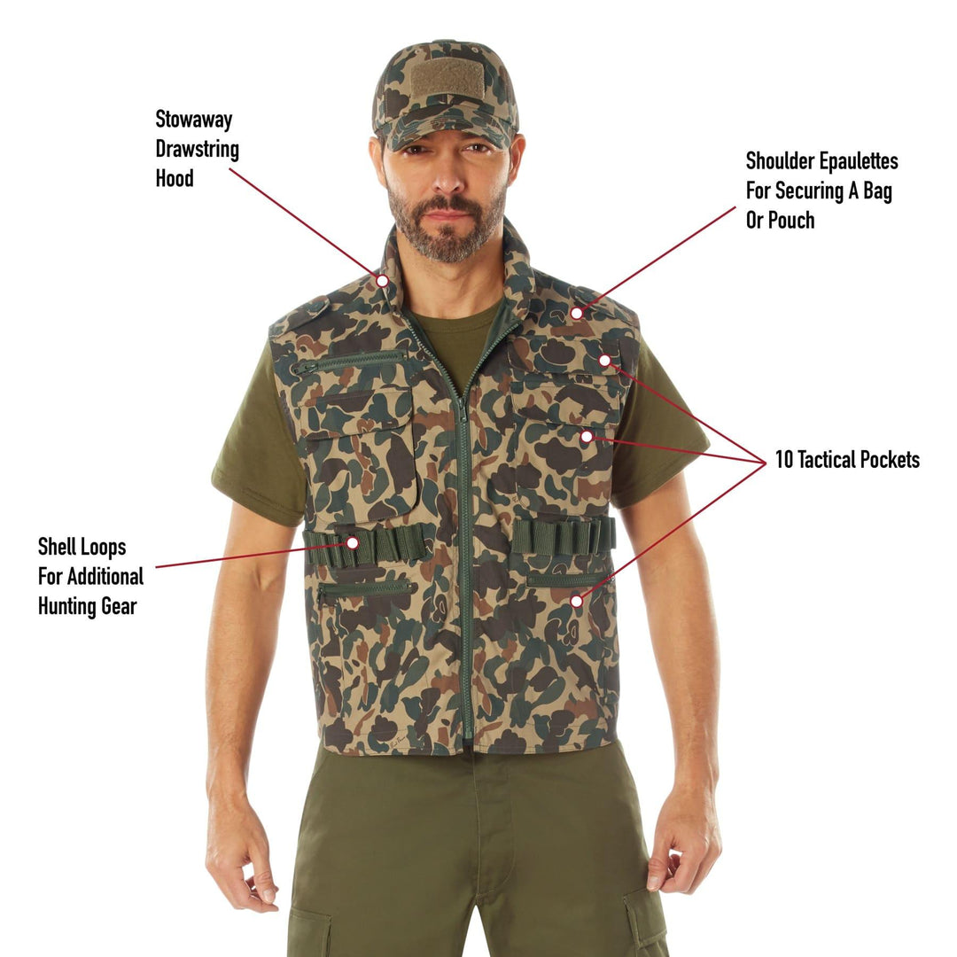 Rothco X Bear Archery Fred Bear Camo Ranger Vest – Legendary USA