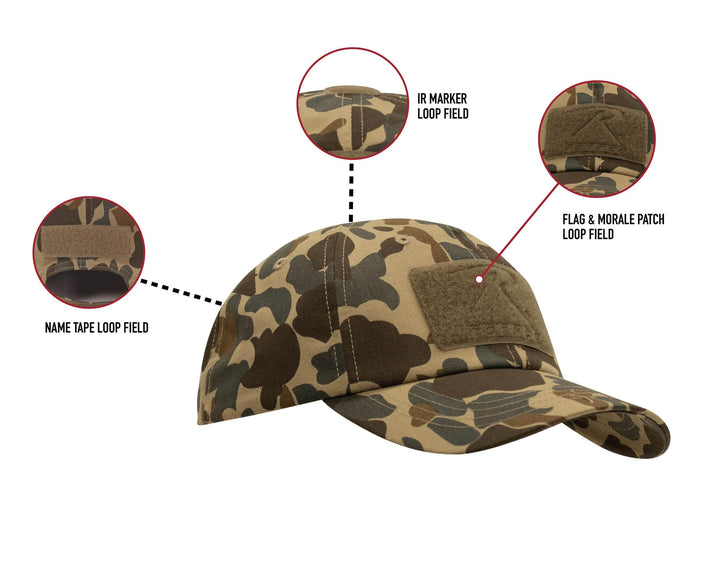 Rothco X Bear Archery Fred Bear Camo Tactical Operator Cap - Legendary USA