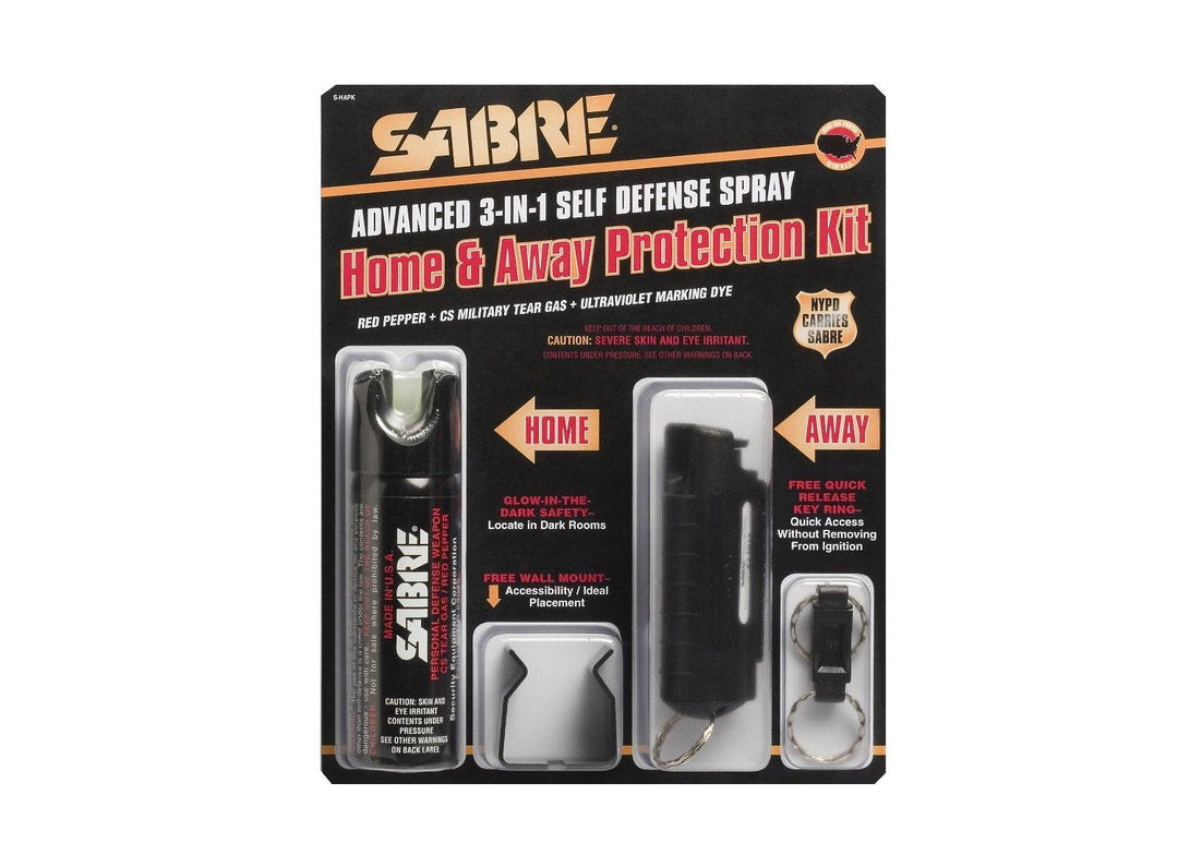 Sabre 3-In-1 Home & Away Defense Spray Kit by Rothco - Legendary USA