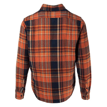 Schott Men's Plaid Cotton Flannel Shirt Rust - Legendary USA