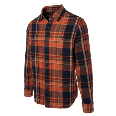 Schott Men's Plaid Cotton Flannel Shirt Rust - Legendary USA