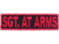 Sgt At Arms Patch - Red