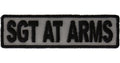 Sergeant at Arms Patch 3.5 Inch Reflective