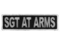 Sgt At Arms Patch - White