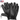Black gloves with touch screen tips on a white background, featuring an American flag and 'Made in USA' text.