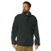 Detail view of Rothco tactical softshell M-65 field jacket, with closer view of trim and finish