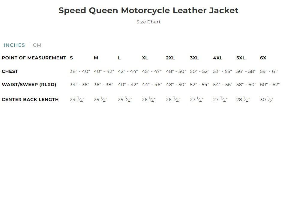 Speed Queen Women's Motorcycle Leather Jacket by First MFG - Legendary USA