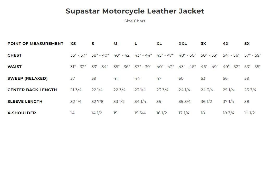 Supastar Women's Motorcycle Leather Jacket by First MFG - Legendary USA