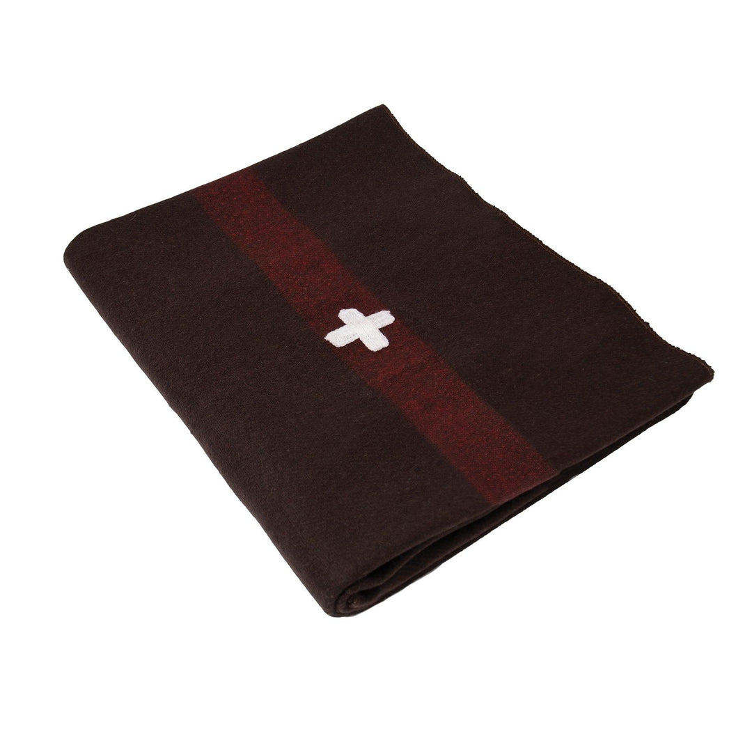 Swiss Army Wool Blanket With Cross by Rothco - Legendary USA