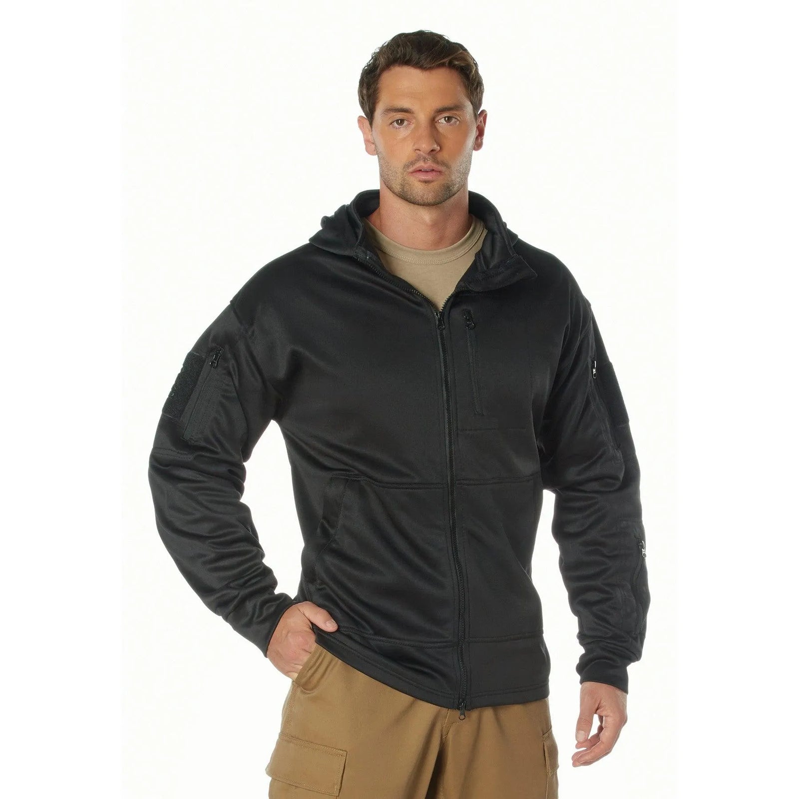 【BLACK】Tactical hoodie Tactical Zip Up Hoodie | Men's Black Tactical Hoodie | Legendary USA