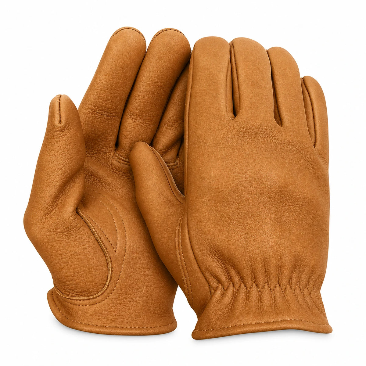 Tan Deerskin Short Wrist Gloves – Legendary USA