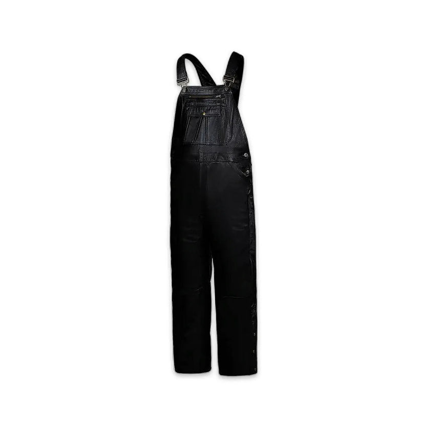 The Big Gib Premium Buffalo Leather Motorcycle Overalls in buffalo leather, a riding overall — view 4 of 5